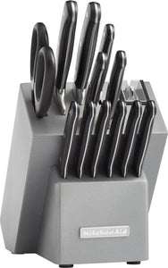KitchenAid - KKFTR14SL Classic 14-Piece Knife Set - Silver