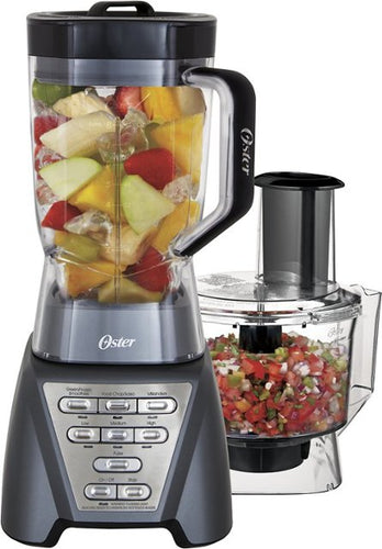 Oster - Pro 7-Speed Food Processor - Metallic gray