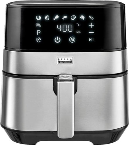 Bella - Pro Series 5.3 qt. Digital Air Fryer - Stainless Steel